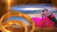 Begin Our New Journey - Wedding Save The Date Invitation Video With Animated Golden Rings