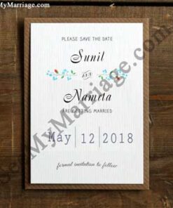 Be My Angel - Wood Frame Paper Cut Model Designed Invitation E-card