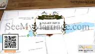 Wood Background, Card Reveals With Map Animation Style Video