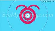 Blue Background, Pink Heart Animated Video Invite | ID: 11334
