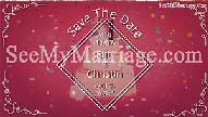 Green Trees With Cycling Girl, Flying Bird And Flight, Night Moon, Love Sparkles With Pink Theme, Couples On Cake Invite Video