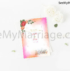 Mixed Colors With White Roses Save The Date E-card