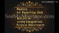 Black Theme With Vinyaka,golden Text Type Invite Video