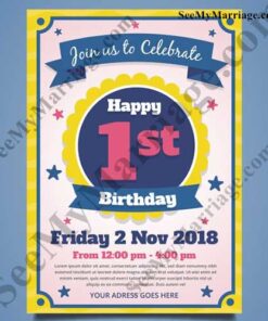 Goes To One Birthday Invitation Card