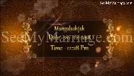 Beautiful Elegant Golden Stars With Golden Frame Text Revealing Photo Slideshow Traditional Ganesha Animated Hindu Wedding Invi
