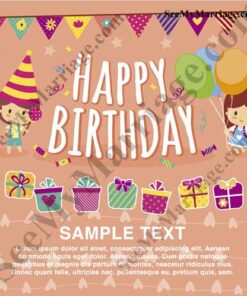 Dolls And Dolls - Animated Doll Theme Birthday Invite Card