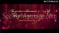 Marhaba Muslim Wedding Invitation With Hanging Red Hearts Background