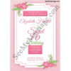 Hollywood Sweet Sixteen Invite Card With Royal Pink Background Decorated With Florals
