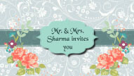 Vintage Green Theme White Elegant, Watercolor Floral Decorated Cute And Simple Modern Wedding Save The Date Video