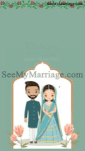 North Indian Marwadi Theme Cute Couple Cartoon Green Theme Save The Date Gif
