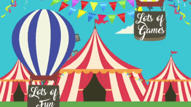 Retro Theme Birthday Carnival Celebrations Balloons, Animal Dolls Animated Cartoon Birthday Save The Date Video