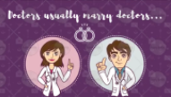 Doctor Weds Engineer - Animated Custom Bride Groom Save The Date Video Invitation