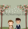 Cute Christian Couple Beautiful Destination Save The Date With Lighting Animated Gif