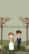 Cute Christian Couple Beautiful Destination Save The Date With Lighting Animated Gif