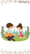 Dum Maro Dum - Romantic Feel Good Guitar Animated Cartoon Save The Date Gif