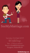 Love Proposal - An Exciting Accepting Moment With Red Theme Ring Animated Save The Date Gif