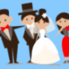 The Wedding Invite Blue Theme Cartoon Animated Save The Date Video | ID: 11451