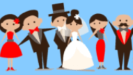 The Wedding Invite Blue Theme Cartoon Animated Save The Date Video | ID: 11451