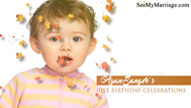 Autumn Spring Theme Birthday Slide Show Invitation With Falling Autumn Leaves And Revealing Pictures | ID: 11473