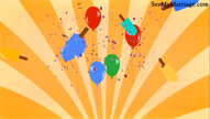My Little Sunshine - Sun Raise Theme Baby Birthday Invitation Video With Animated Sun Cartoon With Balloons And Cricket Bats | ID: 11471