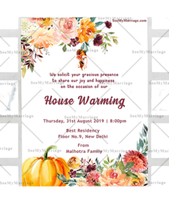 Simple House Warming Party Invitation Card