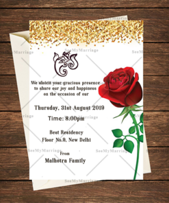 Simple Floral House Warming Party Invitation