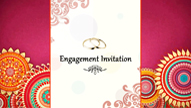 Dazzle Love - Pink Theme Modern Style Engagement Invitation Video With Colorful Traditional Mandala Designs In Background | ID: 11512