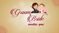 The Holy Knot Simple Creamy Background Invitation Video With Animated Wedding Couple Save The Date Video