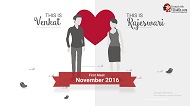 A Cute Love Story_engagement Invitation | ID: 11535