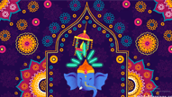 Blue Theme Rangeela - Traditional Hindu, Rajasthani, North Indian Animated Wedding Invitation Video | ID: 11542