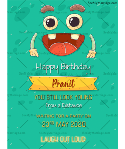 Smily Face_funny Birthday Greeting Card