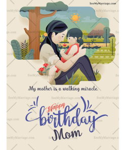 God Gifted_happy Birthday Mom E Card