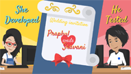 Colors Of Love - Destiny Animated Cartoon Wedding Invitation Video