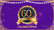 Let The Fun Begin Violet Theme 60th Anniversary Announcement And Party Invitation Video