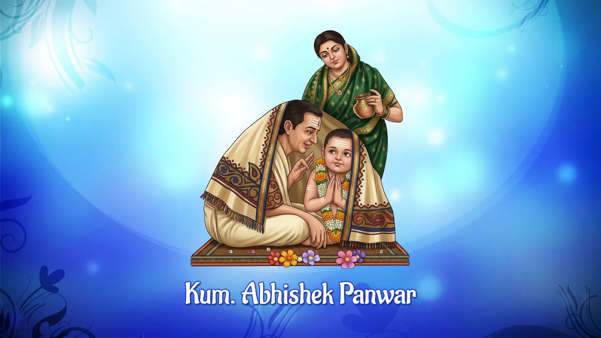 Ganesha Theme Upanayanam Invitation Video