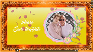 Golden Frame Type Traditional 60 Years Anniversary Video Invitation | ID: 11597