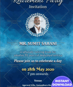 Simple Elegant Retirement Party Invitation_e Card