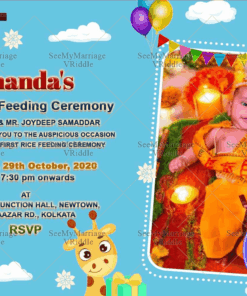 Sweet Cutipie _first Rice Ceremony E Card