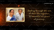 Pyar Hua_golden Text_60th Anniversary Video Invitations