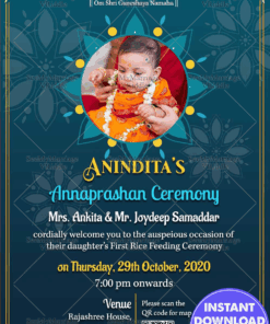 Traditional Annaprashan Ceremony E Card