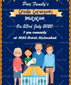 Hindu Traditional_cradle Ceremony Invitation_traditional Unique Hindu_animated Gif
