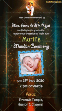 Mundan Ceremony_unique_funky Style Animated Cartoon Gif