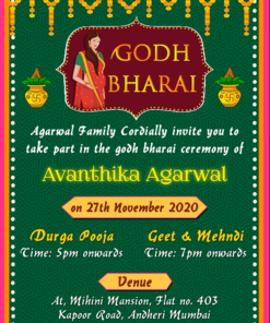 Godh Bharai_hindu Kalash_toran Decorated_traditional North Indian_animated Gif