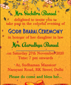 Baby Shower_leaf Floral Theme_traditional North Indian_animated Gif