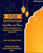 Allah Tere Naam Muslim Wedding Invitation Gif