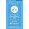 Blue Theme Cartoon Baby Announcement Card