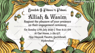 Muslim Whatsapp Engagement Invitation, Save The Date Gif