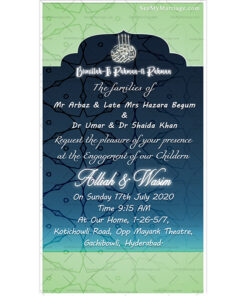 Muslim Engagement Save The Date Ecard Invite