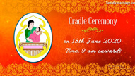 Tamil Cradle Ceremony Invitation Video For Whatsapp | ID: 11611