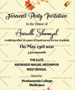 A Farewell Party Invitation Card